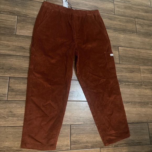 PRO CLUB Heavy weight Corduroy Burnt Orange 100% Cotton Men's Pants Size XXL - Picture 1 of 8